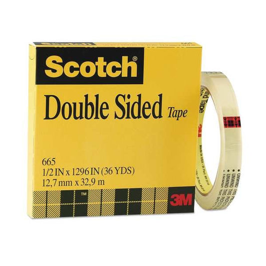 Double-Sided Office Tape, 1/2 x 36 yd.