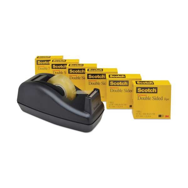 Double Sided Tape, 1/2 x 900 in., PK6