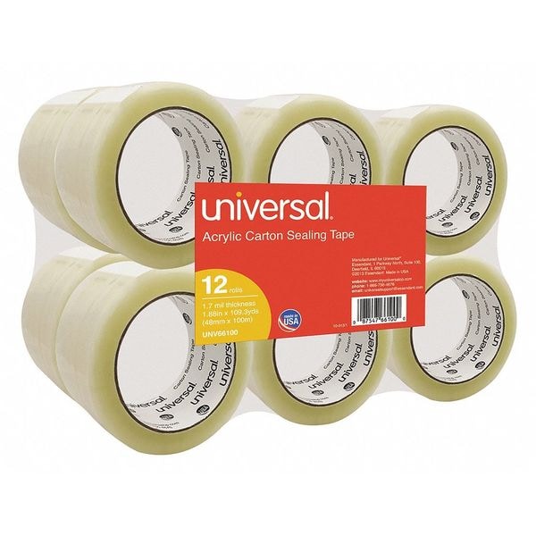 Acrylic Box Sealing Tape, 48mmx100m, PK12