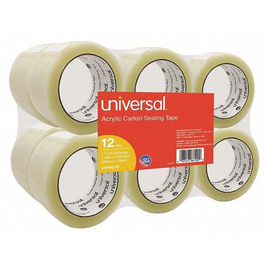 Acrylic Box Sealing Tape, 48mmx100m, PK12