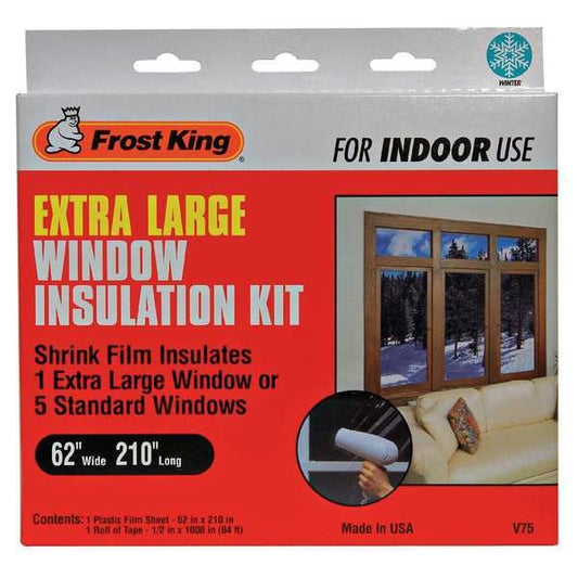 Window Insulation Kit, Extra Large, 62" x 210"