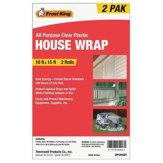 House Wrap 10 ft. x 15 ft., Pk2