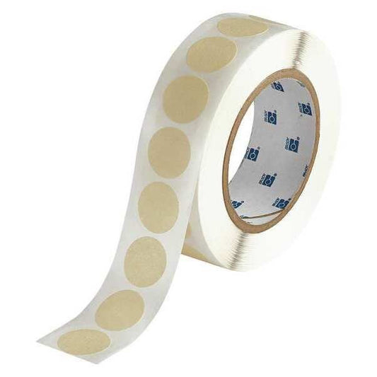 1" Dia. Beige Circular Mask Labels