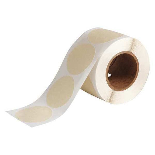 3" Dia. Beige Circular Mask Labels