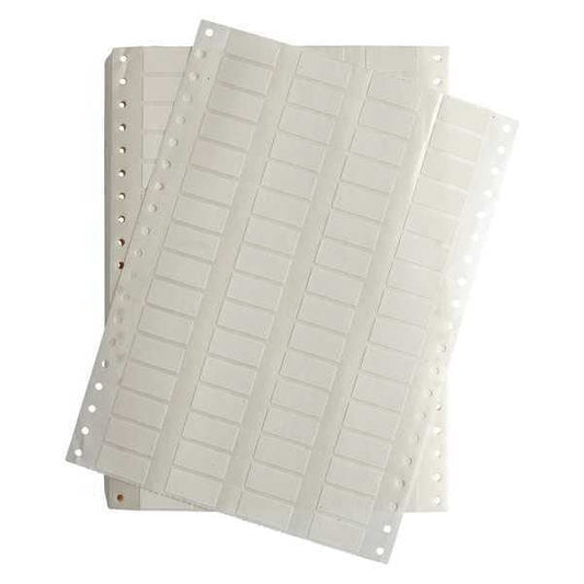 1.125 x 0.53 White Dot Matrix Labels