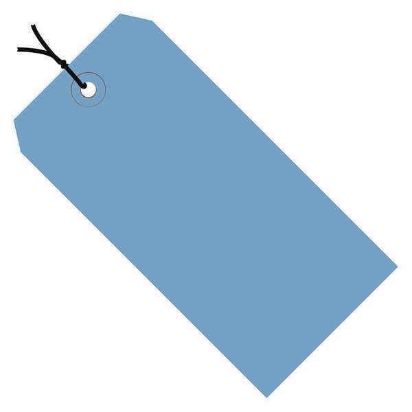Shipping Tags, Pre-Strung, 13 Pt., 3 1/4" x 1 5/8", Dark Blue, 1000/Case