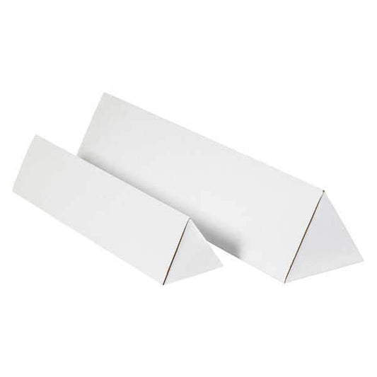 Triangle Mailing Tubes, 3" x 36 1/4", White, 50/Bundle