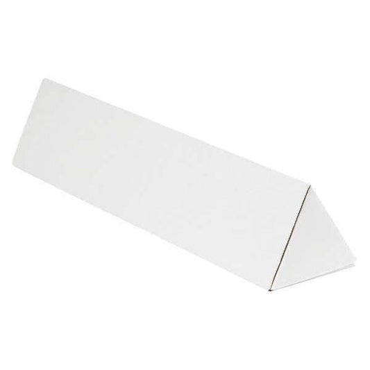 Triangle Mailing Tubes, 3" x 24 1/4", White, 50/Bundle