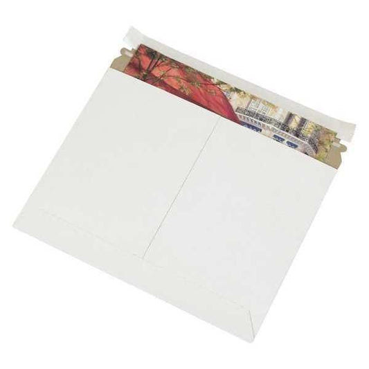 Utility White Flat Mailers, 11 1/2" x 9", White, 200/Case