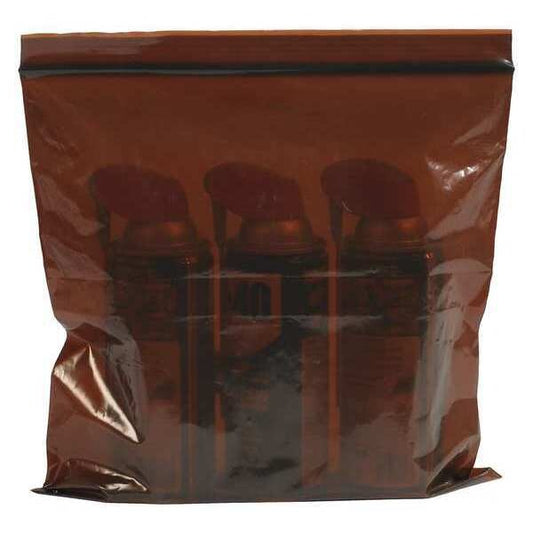 UV Protection Bags, 12" x 12", 3 mil, Amber, 500 PK