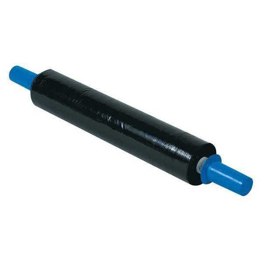 UVI Stretch Film, 20"x80ga.x1000ft., PK4, 20" W x 1000' L, Black