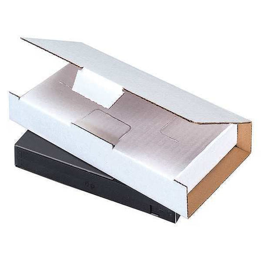 Video Tape Mailers, 8 1/4" x 4 3/8" x 1 3/16", White, 50/Bundle