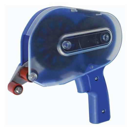 Handheld Tape Dispenser, 3/4 in Max. Tape Width. Pistol, Blue