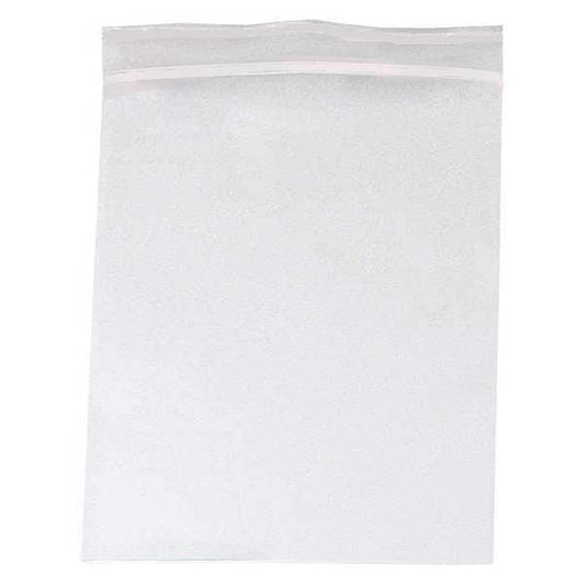 Reclosable Poly Bag, Zip Seal, 18 in L, 13 in W, 6 mil Thick, Low Density Polyethylene (LDPE)
