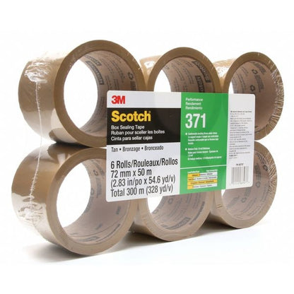 Carton Sealing Tape, 50m L, 72mm W, PK6