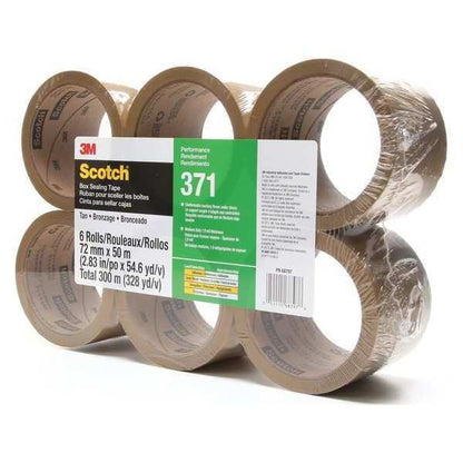 Carton Sealing Tape, 50m L, 72mm W, PK6