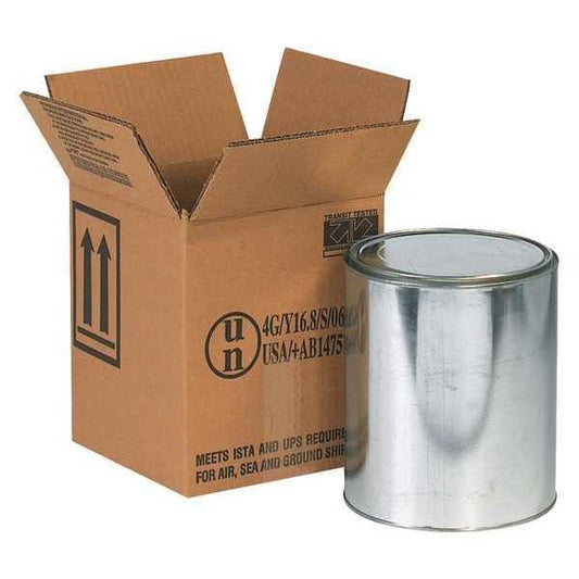 Haz Mat Boxes, 1 - 1 Gallon, 6 7/8" x 6 7/8" x 7 7/8", Kraft, 20/Bundle