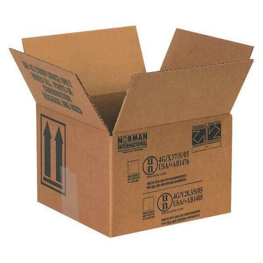 Paint Can Boxes, 1 - 1 Quart, 5 1/8" x 5 1/8" x 6 3/16", Kraft, 25/Bundle