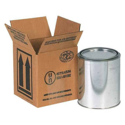 Haz Mat Boxes, 1 - 1 Quart, 4 7/16" x 4 7/16" x 5", Kraft, 25/Bundle