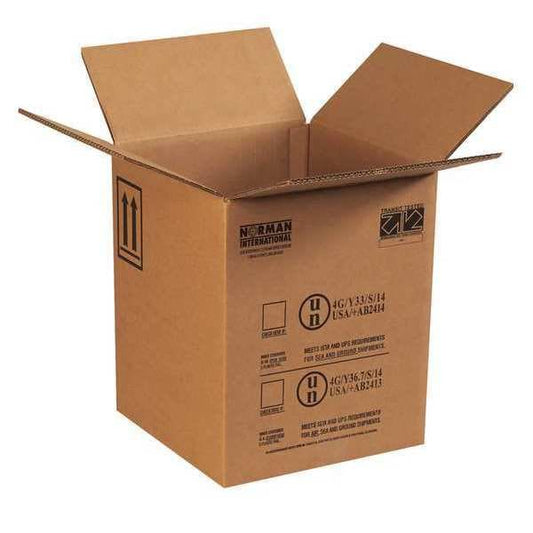 Haz Mat Boxes, 1 - 5 Gallon Plastic Pail, 12 1/2" x 12 1/2" x 15 1/8", Kraft, 10/Bundle