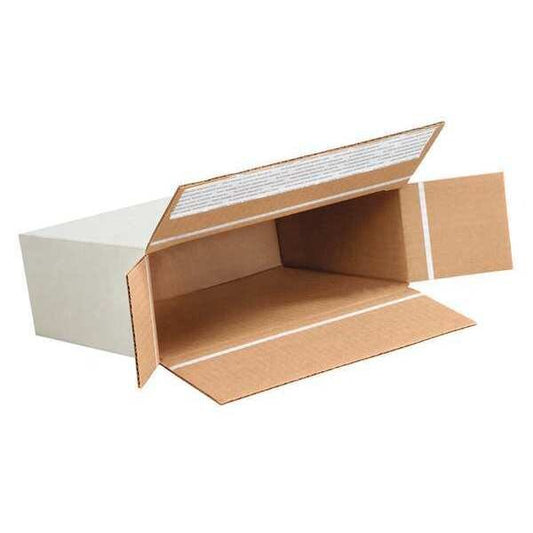 Self-Seal Side Loading Boxes, 9 1/4" x 3" x 6 3/4", White, 25/Bundle