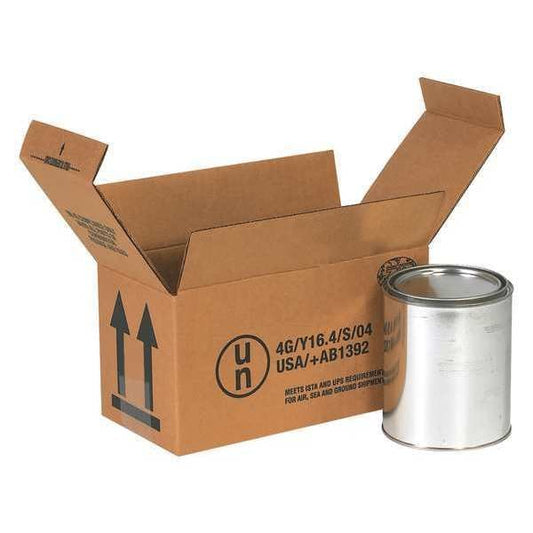 Haz Mat Boxes, 2 - 1 Quart, 9 1/2" x 4 5/8" x 5", Kraft, 25/Bundle