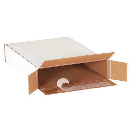 Self-Seal Side Loading Boxes, 11 1/4" x 3" x 15 1/8", White, 25/Bundle