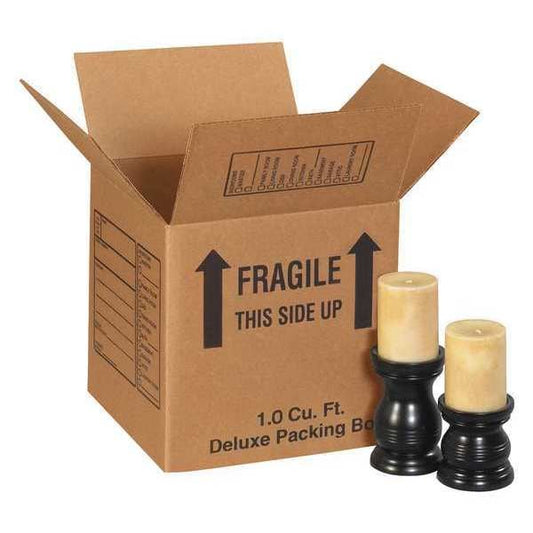 Deluxe Packing Boxes, 12" x 12" x 12", Kraft, 25/Bundle