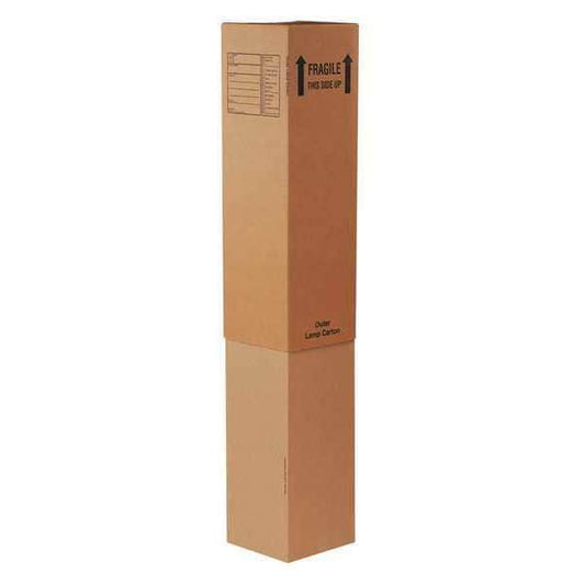 Outer Lamp Boxes, 12 5/16" x 12 5/16" x 40", Kraft, 15/Bundle