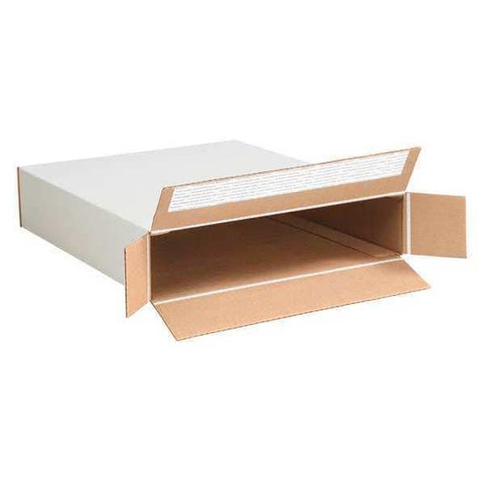 Self-Seal Side Loading Boxes, 12 1/2" x 3" x 17 1/2", White, 25/Bundle