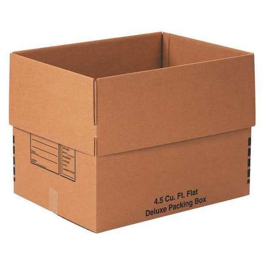 Deluxe Packing Boxes, 24" x 18" x 18", Kraft, 10/Each
