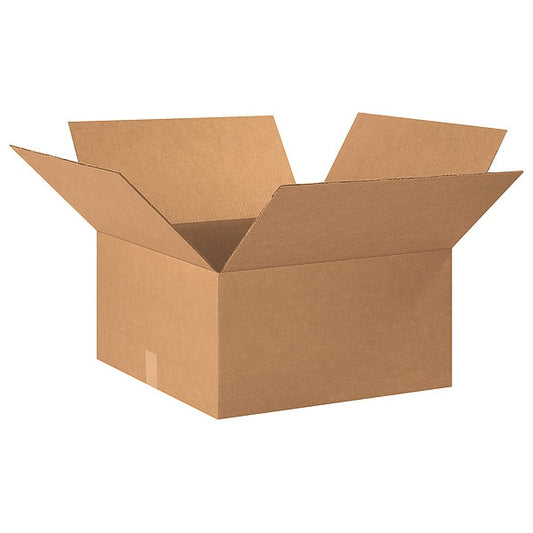 Corrugated Boxes, 22" x 20" x 10", Kraft, 15/Bundle