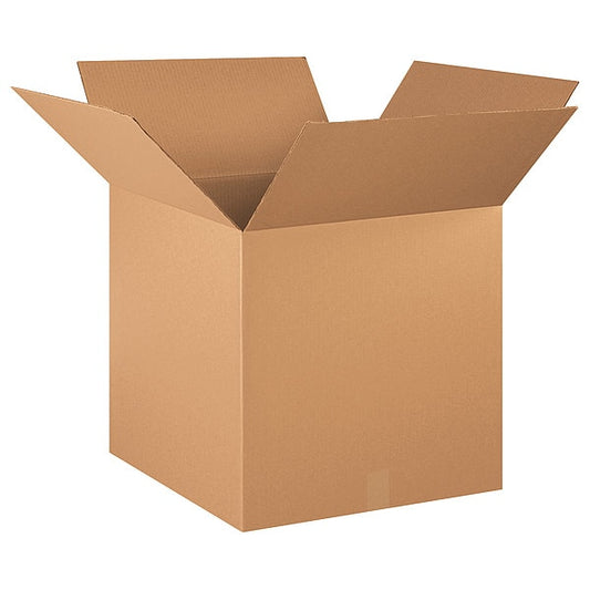 Corrugated Boxes, 20" x 20" x 20", Kraft, 10/Bundle