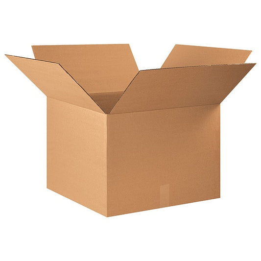 Corrugated Boxes, 22" x 22" x 16", Kraft, 10/Bundle