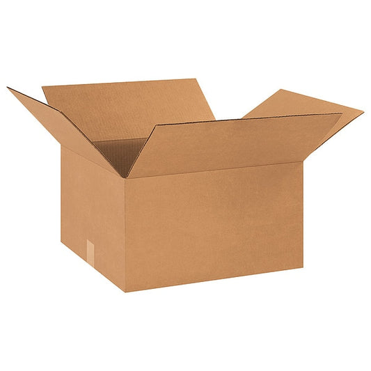 Corrugated Boxes, 18" x 16" x 10", Kraft, 20/Bundle