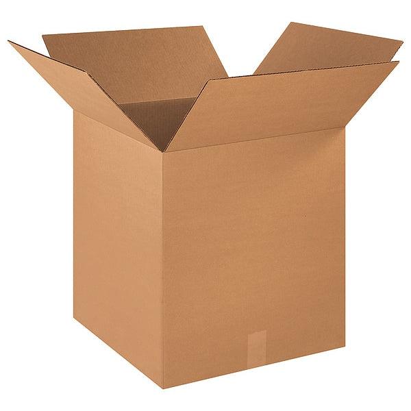 Corrugated Boxes, 18" x 18" x 20", Kraft, 15/Bundle