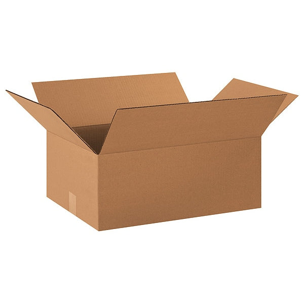 Corrugated Boxes, 20" x 14" x 8", Kraft, 25/Bundle