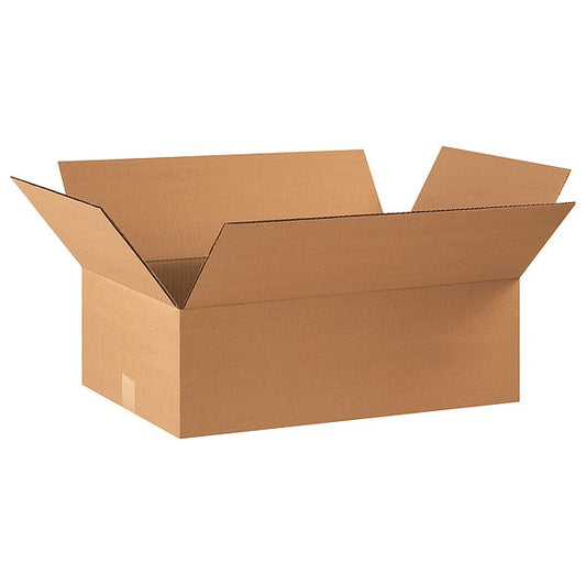 Corrugated Boxes, 22" x 14" x 8", Kraft, 20/Bundle
