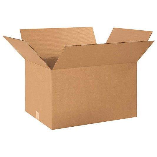 Corrugated Boxes, 24" x 18" x 14", Kraft, 15/Bundle