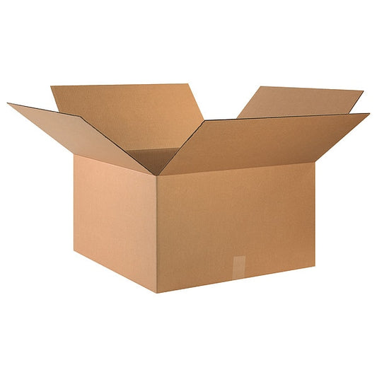 Corrugated Boxes, 24" x 24" x 14", Kraft, 10/Bundle