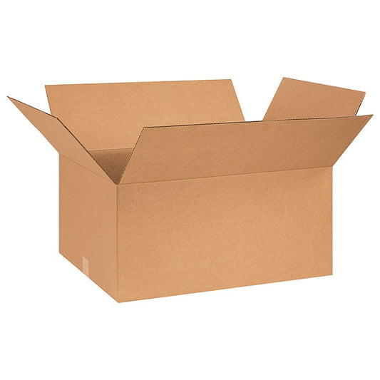 Corrugated Boxes, 26" x 18" x 12", Kraft, 15/Bundle