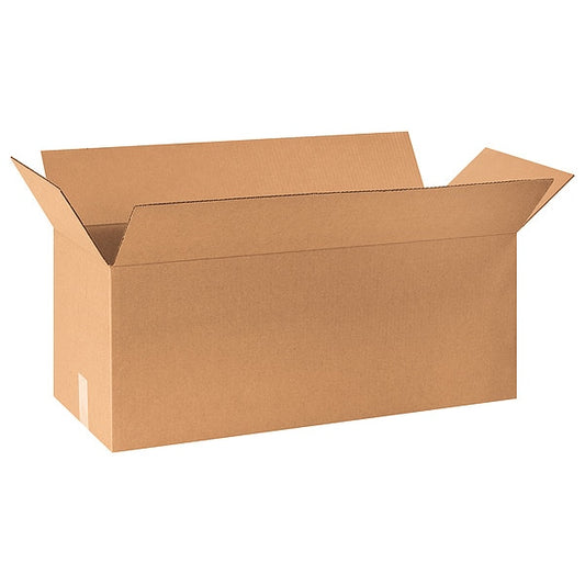 Long Corrugated Boxes, 30" x 12" x 12", Kraft, 15/Bundle