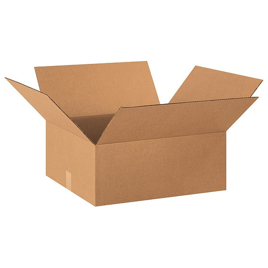 Corrugated Boxes, 20" x 18" x 8", Kraft, 25/Bundle