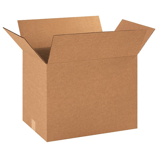 Corrugated Boxes, 18" x 12" x 14", Kraft, 25/Bundle
