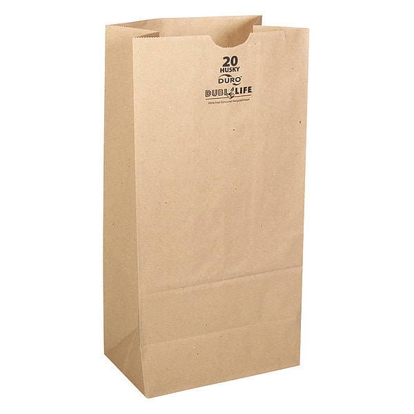 Grocery Bag, Brn, 16-1/8" L, 8-1/4" W, PK400