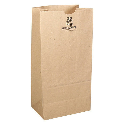 Grocery Bag, Brn, 16-1/8" L, 8-1/4" W, PK400
