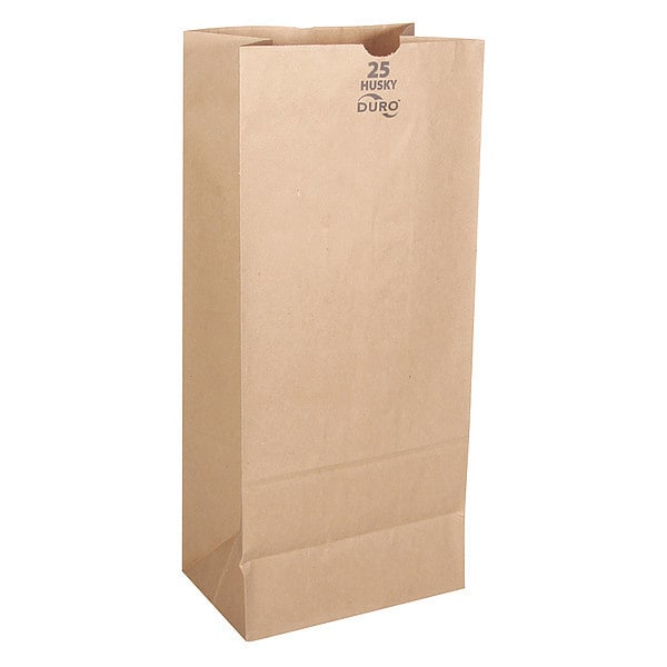 Grocery Bag, Brn, 18" L, 8-1/4" W, PK400