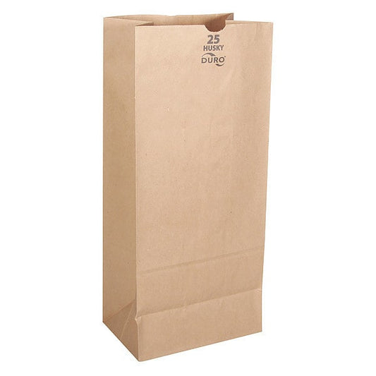 Grocery Bag, Brn, 18" L, 8-1/4" W, PK400