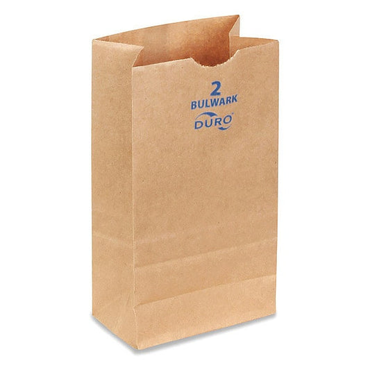 Grocery Bag, Brn, 7-7/8" L, 4-5/16"W, PK400