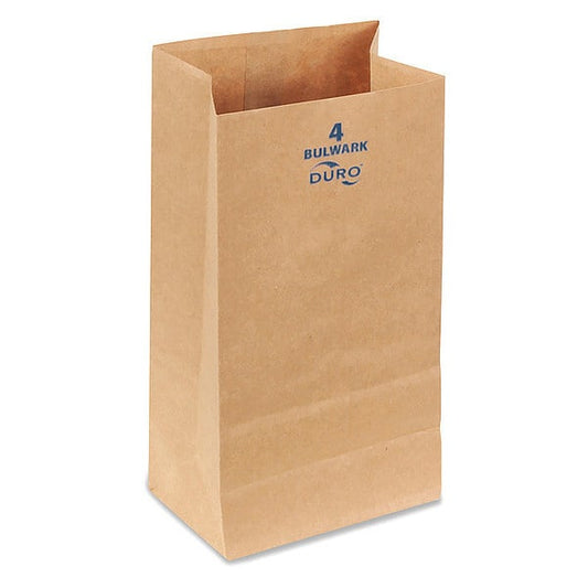 Grocery Bag, Brn, 9-3/4" L, 5" W, PK400